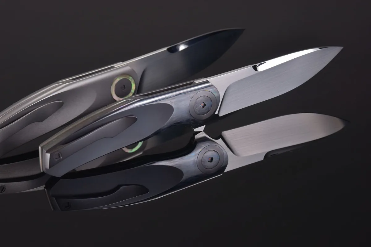 A blade catching the light