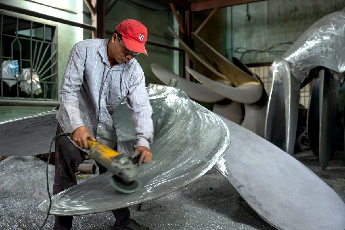 A metal file and abrasive