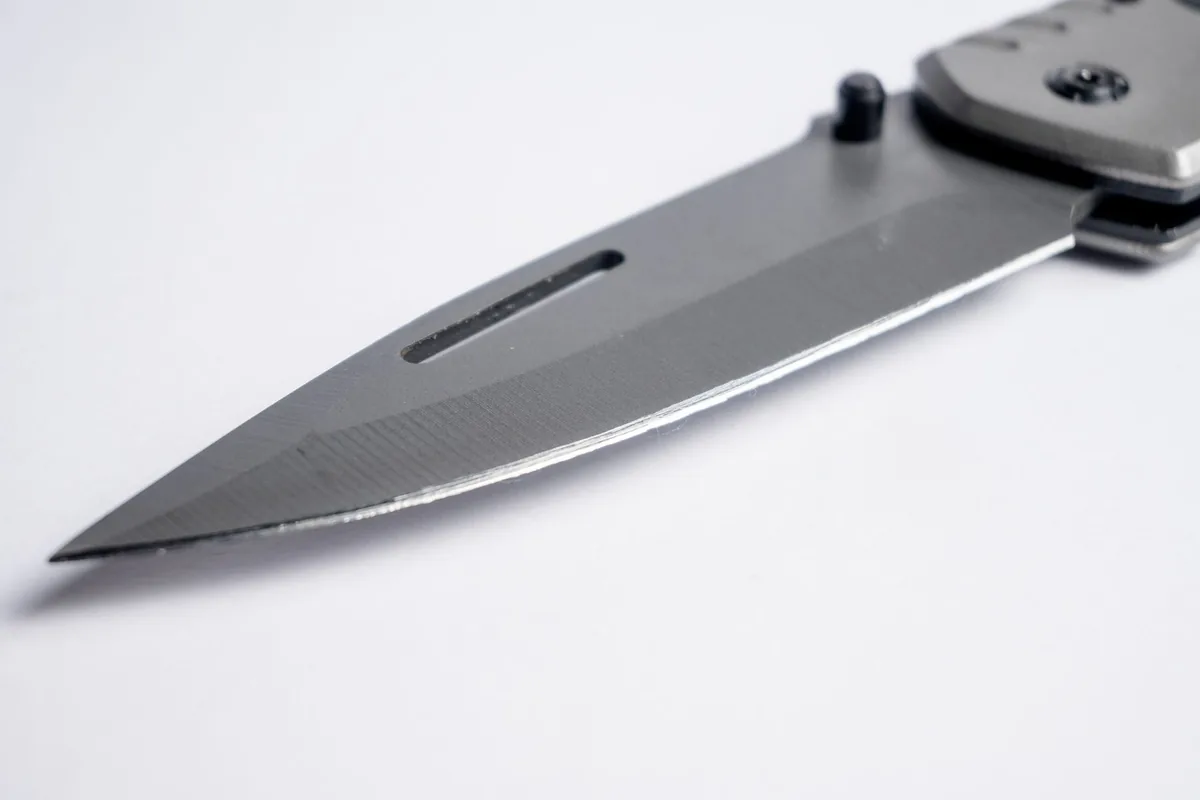 A sharp blade edge