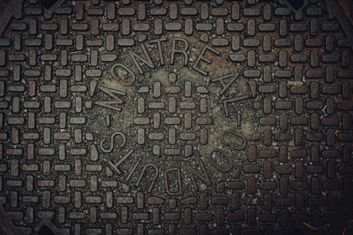 A cast iron surface