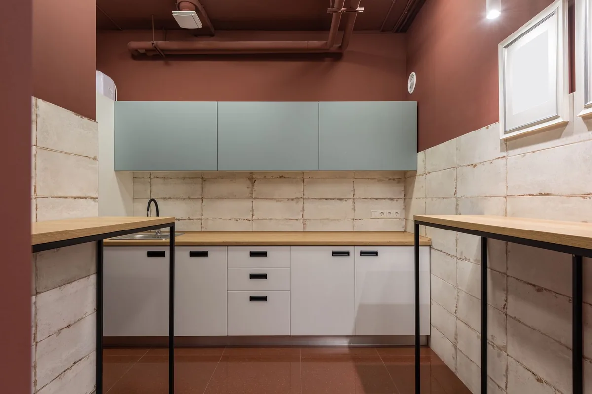 A plain kitchen wall