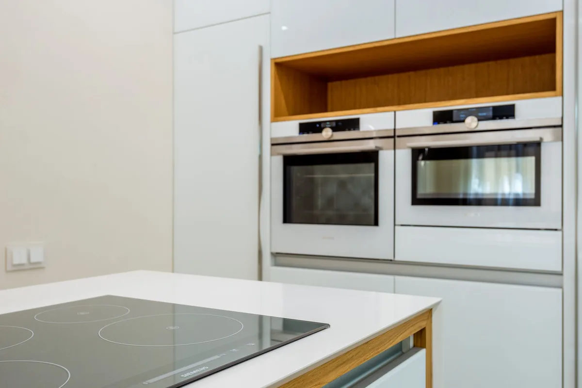 A clean empty oven