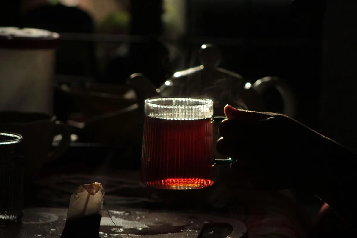 A cup of black tea