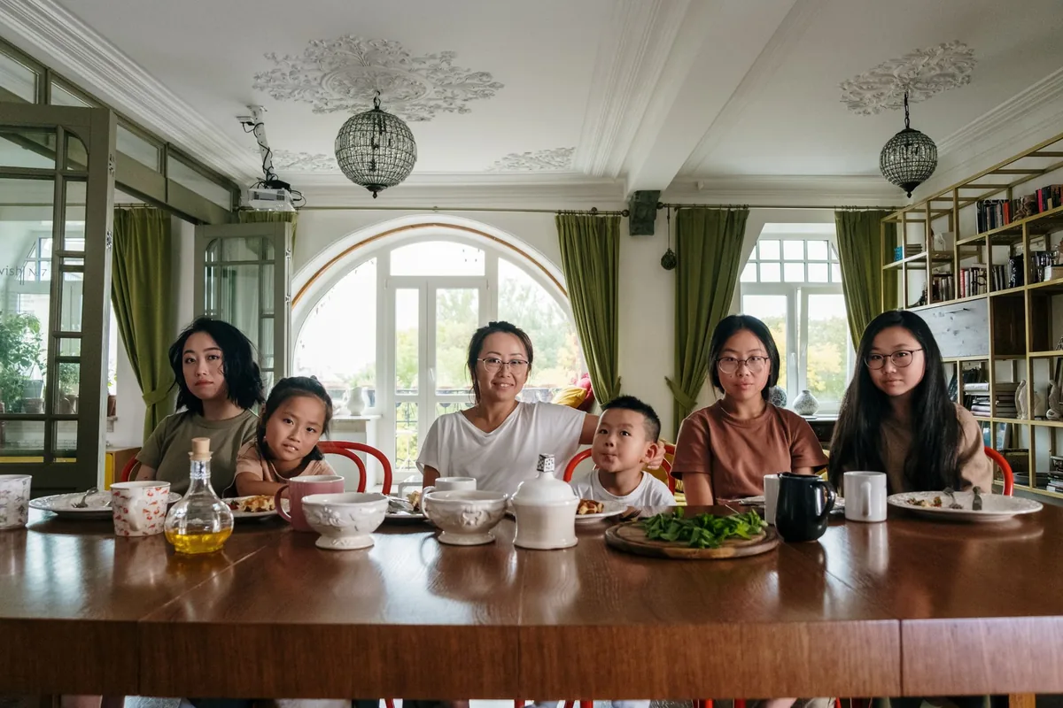 A family meal served at the table