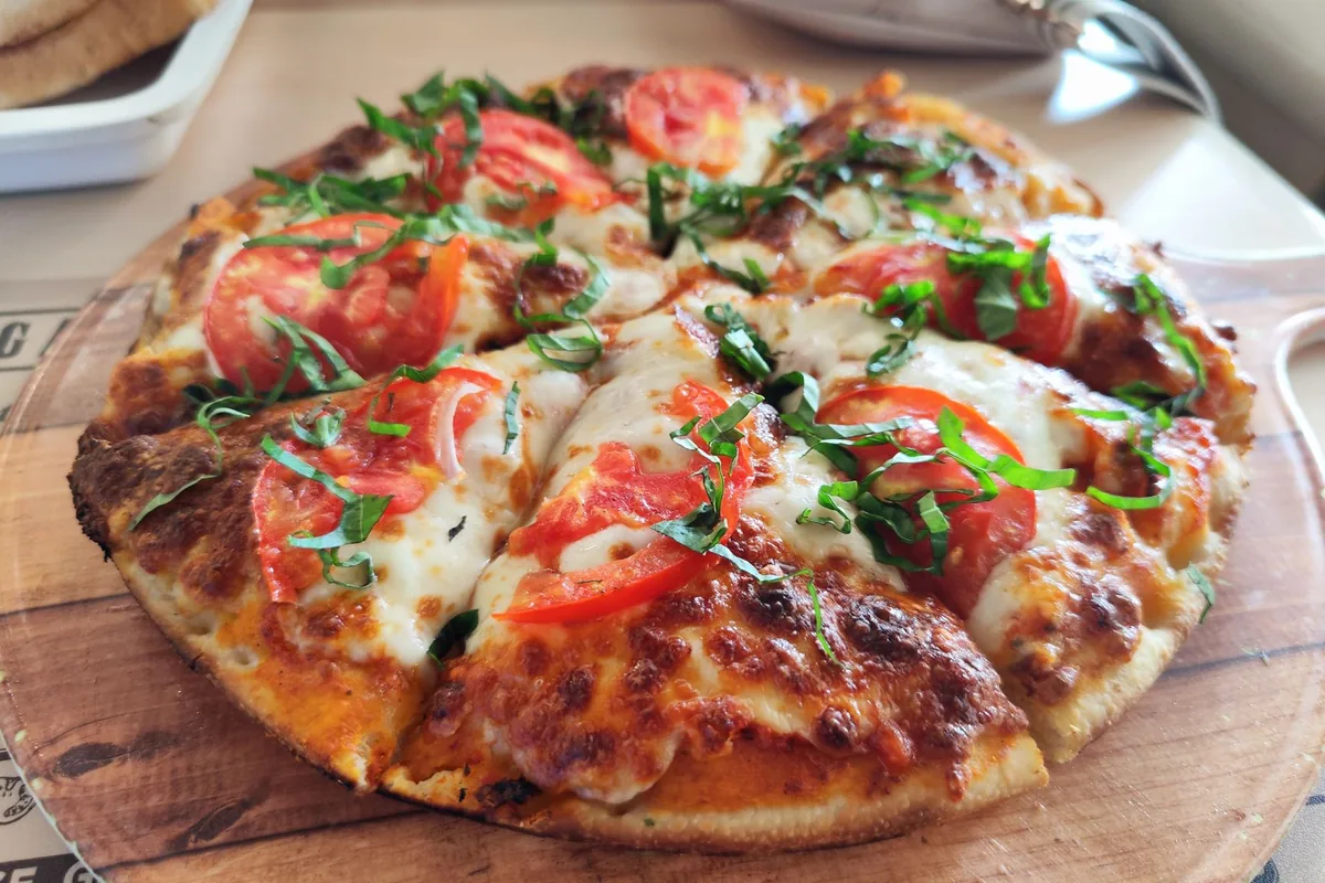 A finished margherita