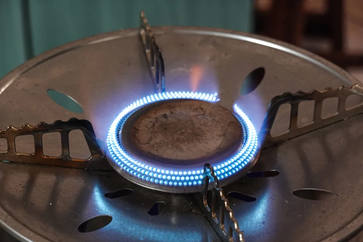 A gas burner