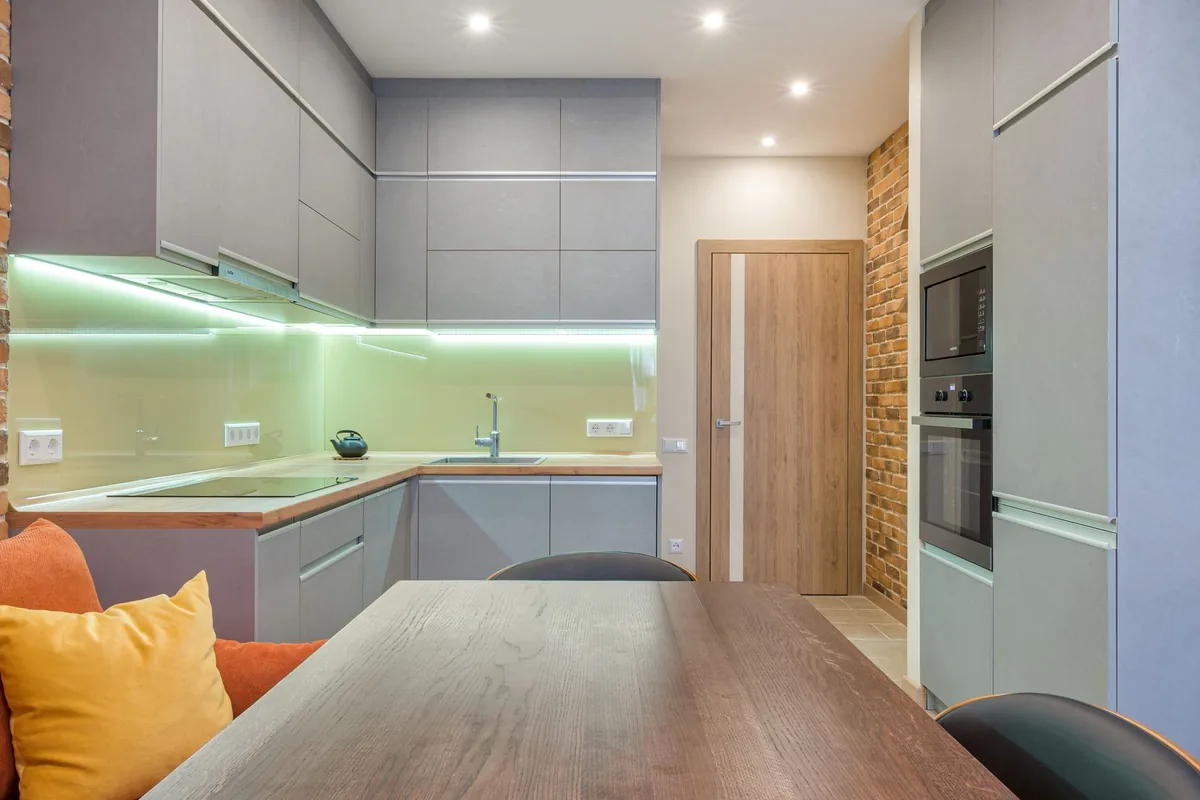 A compact kitchen