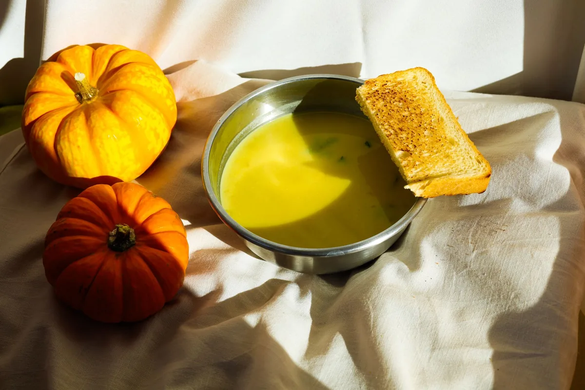 A puree of green vegetables