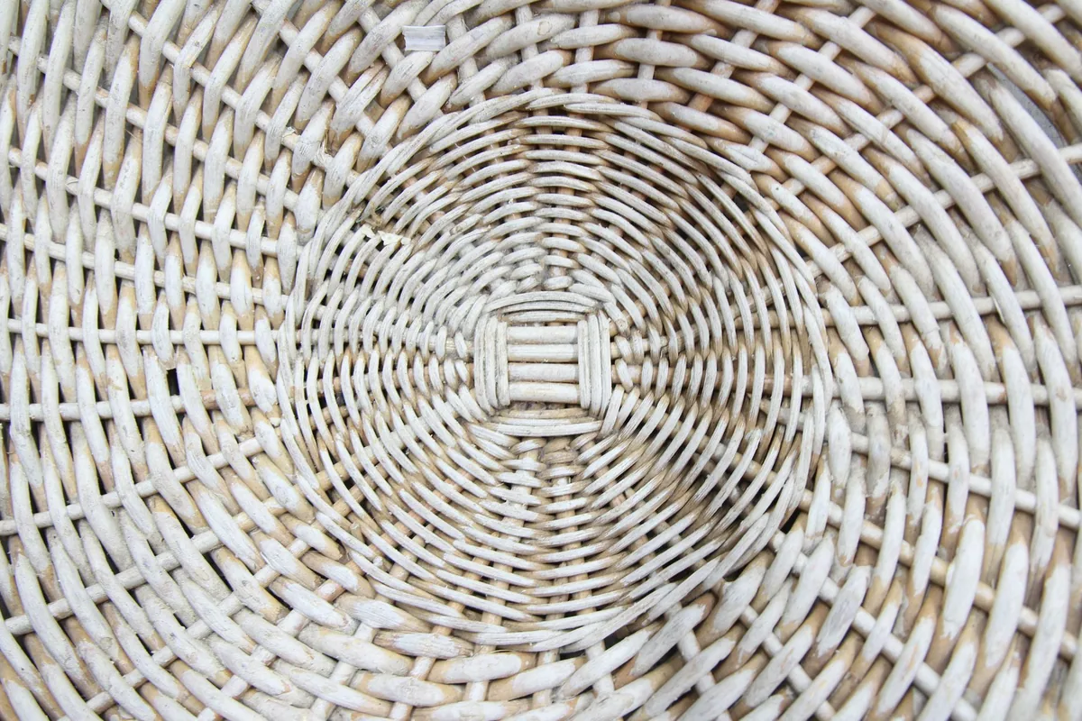Woven rattan texture
