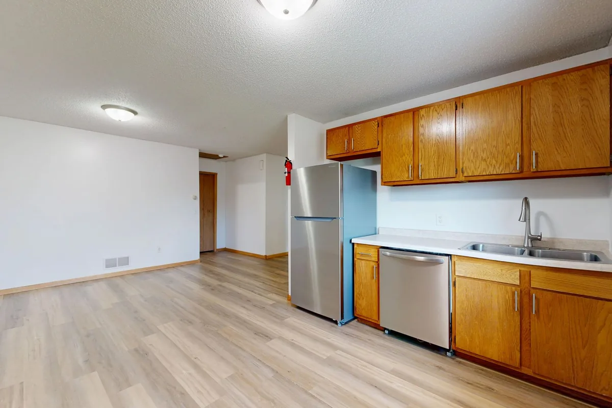 A rented flat kitchen