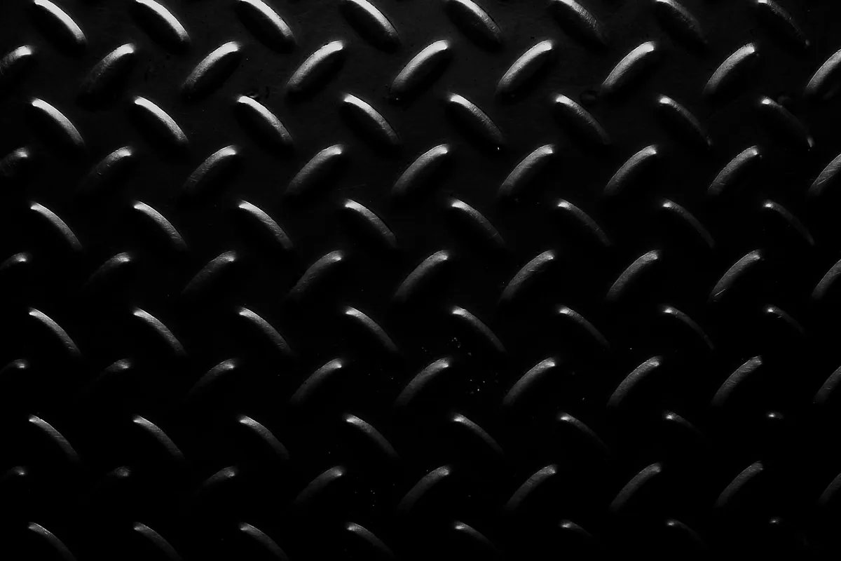 A seasoned black cooking surface