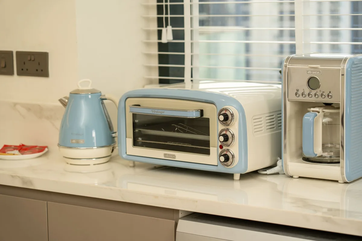 A small kitchen worktop