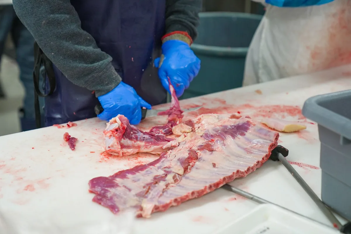 A butcher block