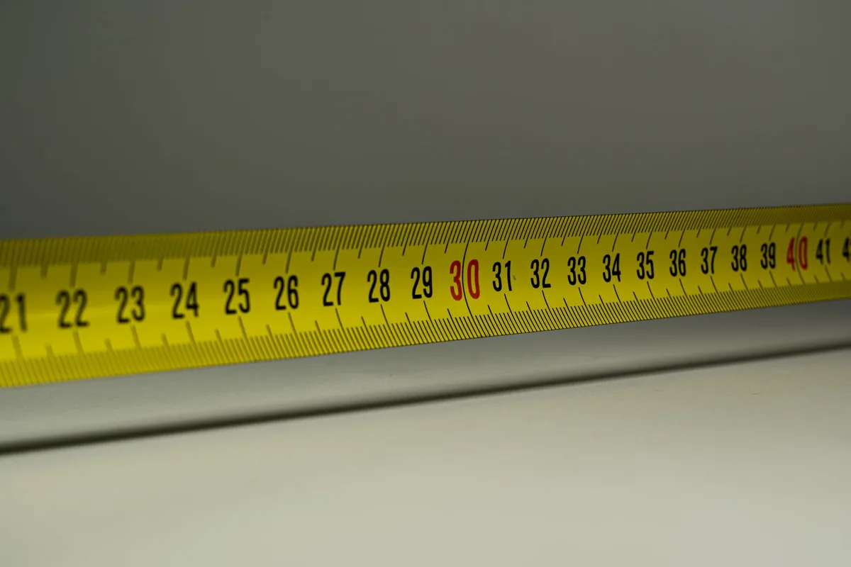 A tape measure