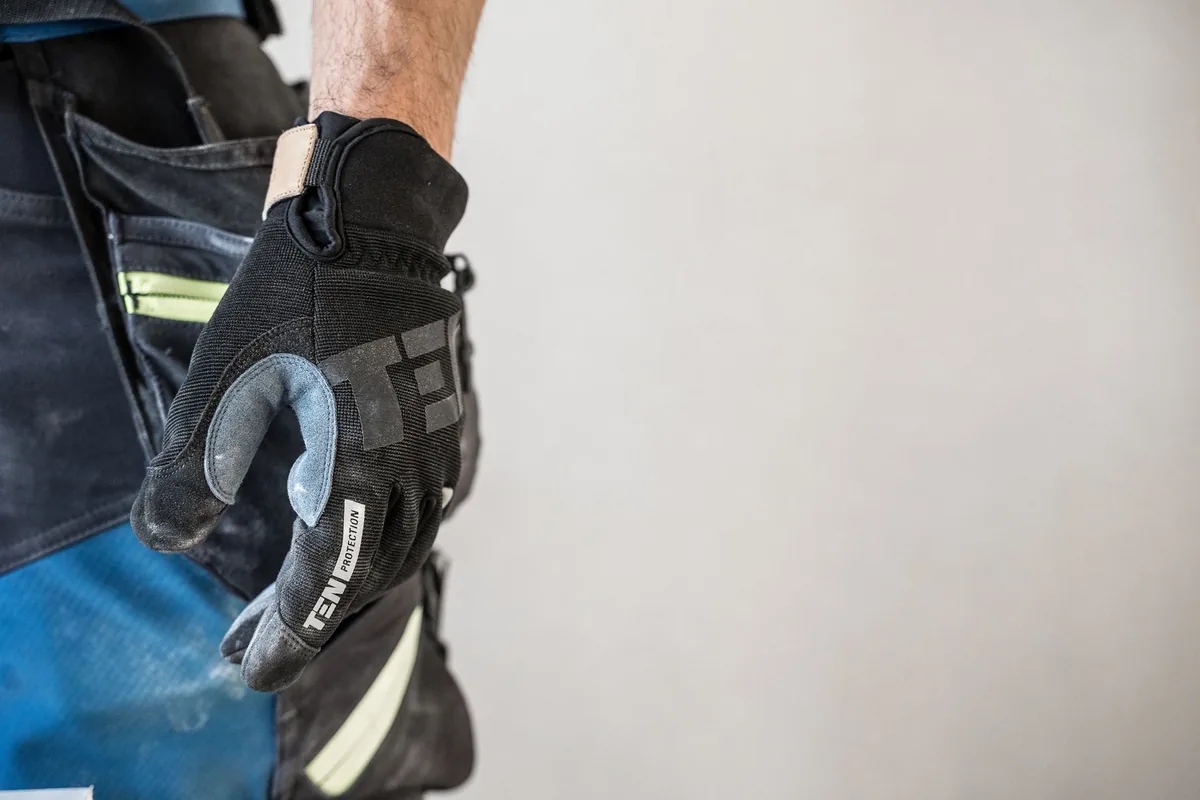 Work gloves and tools