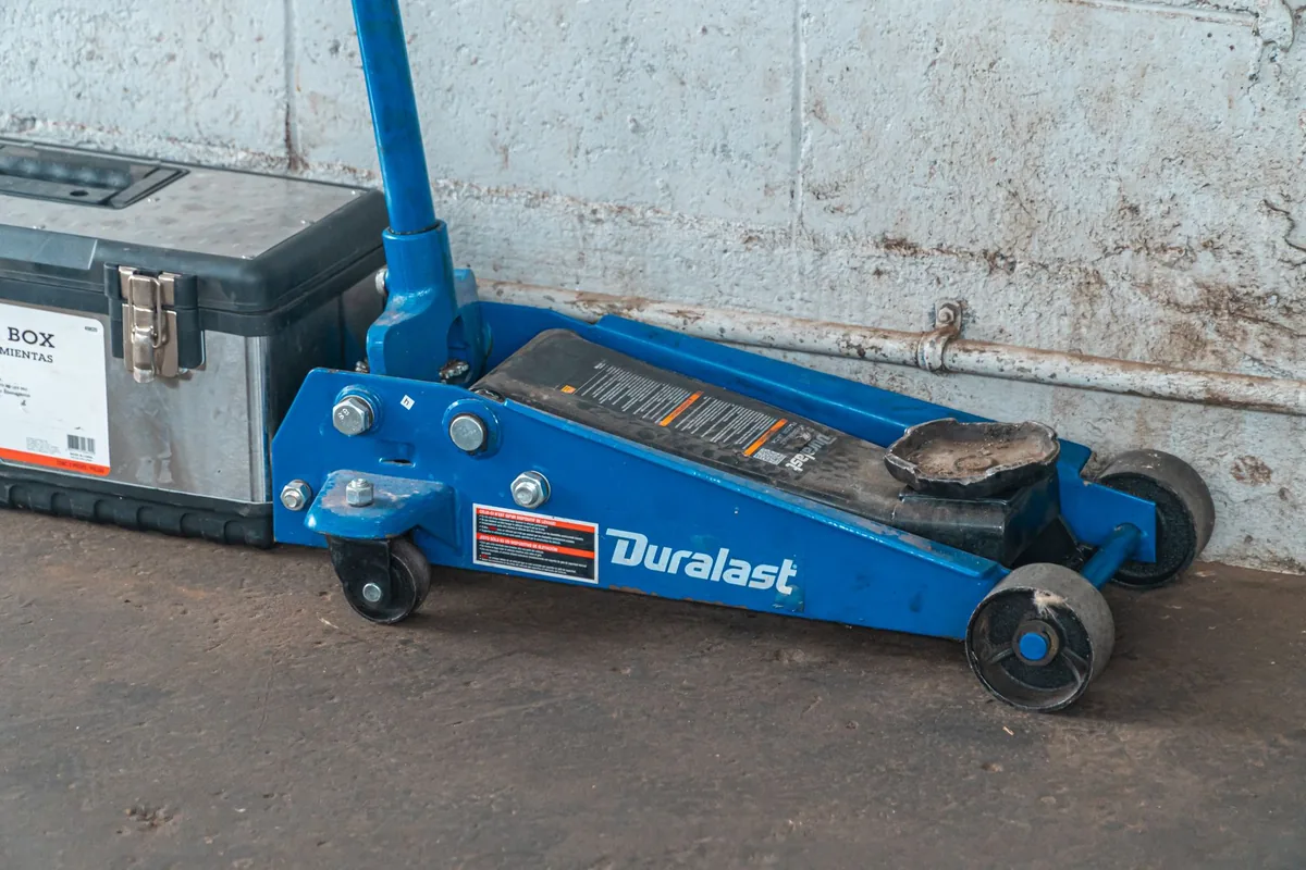 A toolbox open on the floor