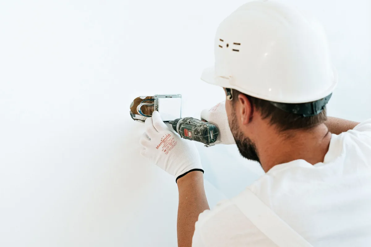 A tradesman at work