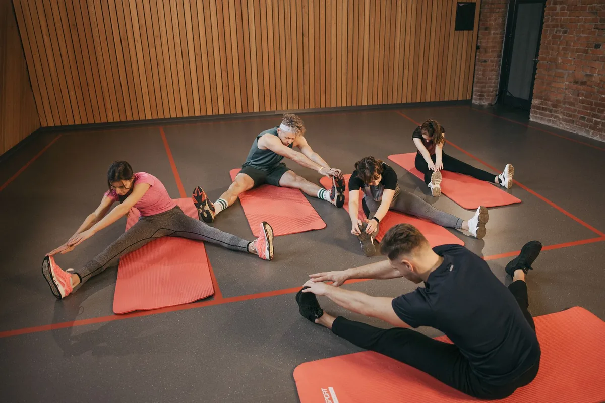 A training session in progress