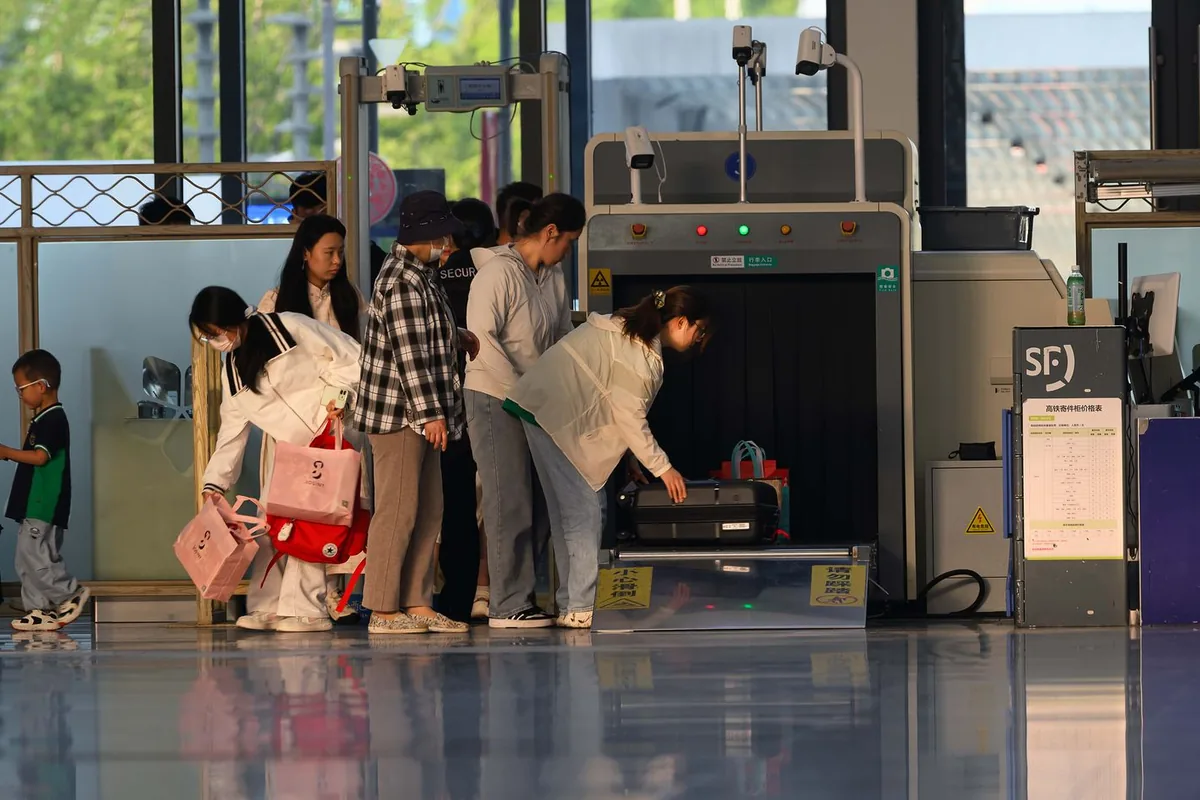An airport security tray