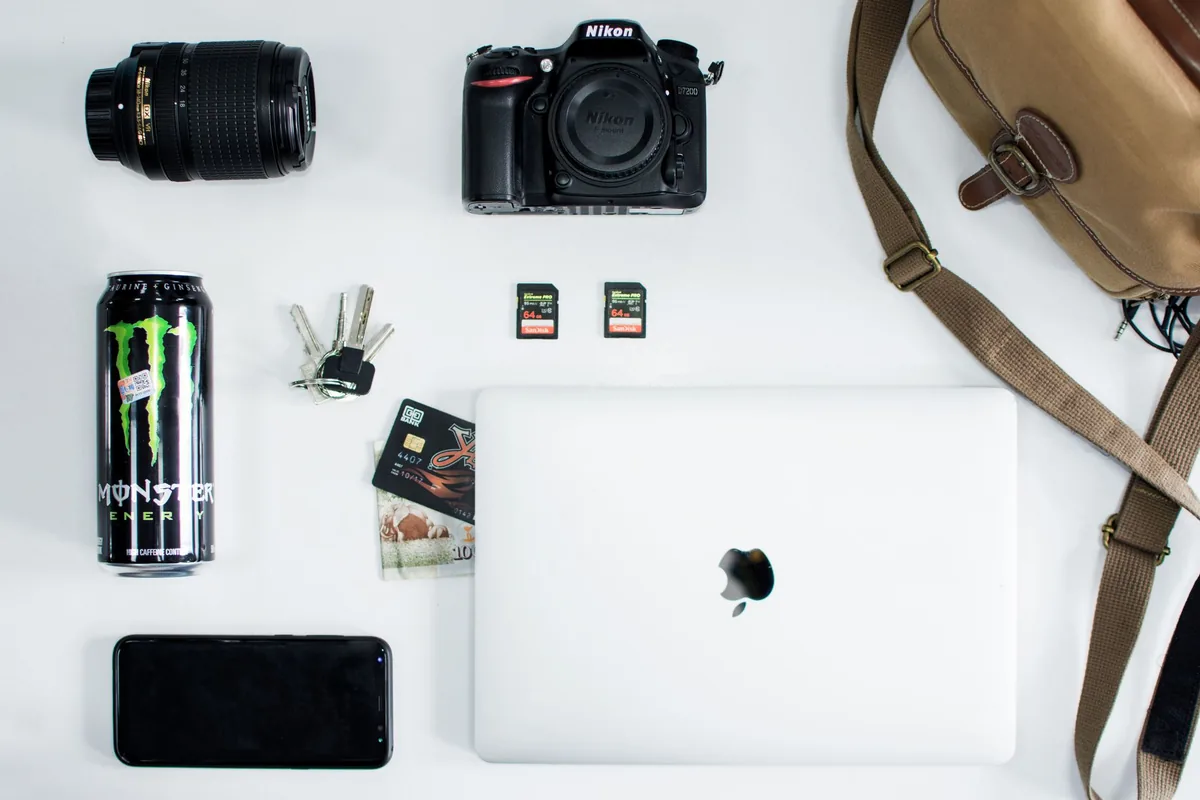 An EDC flat lay