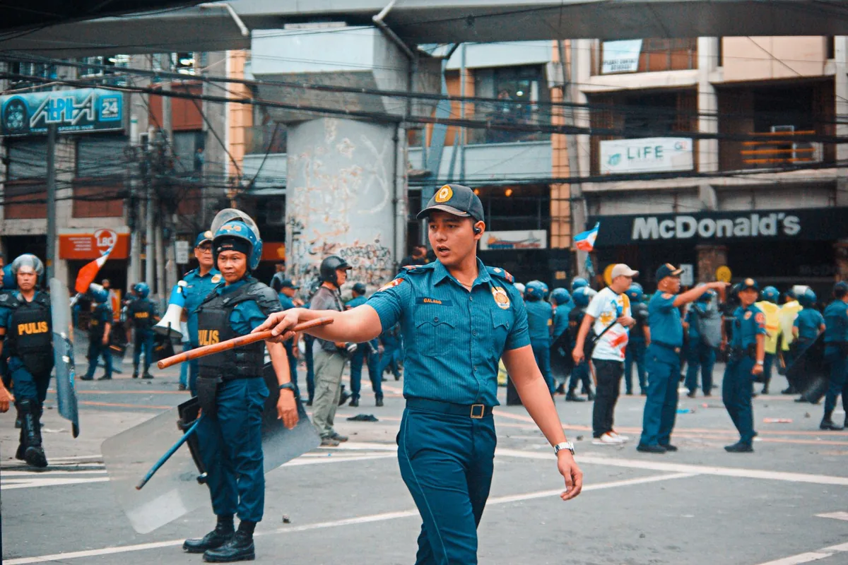 An officer on a shift
