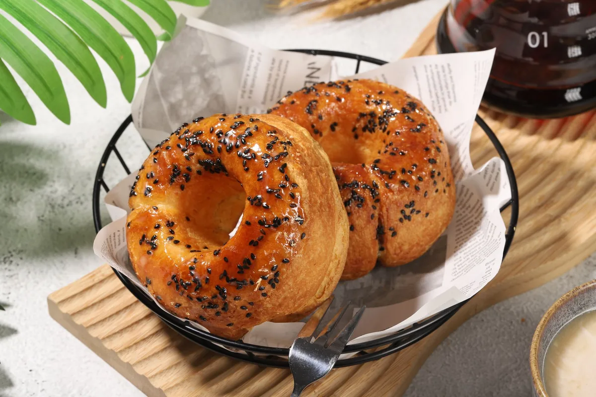 Bagels in a basket