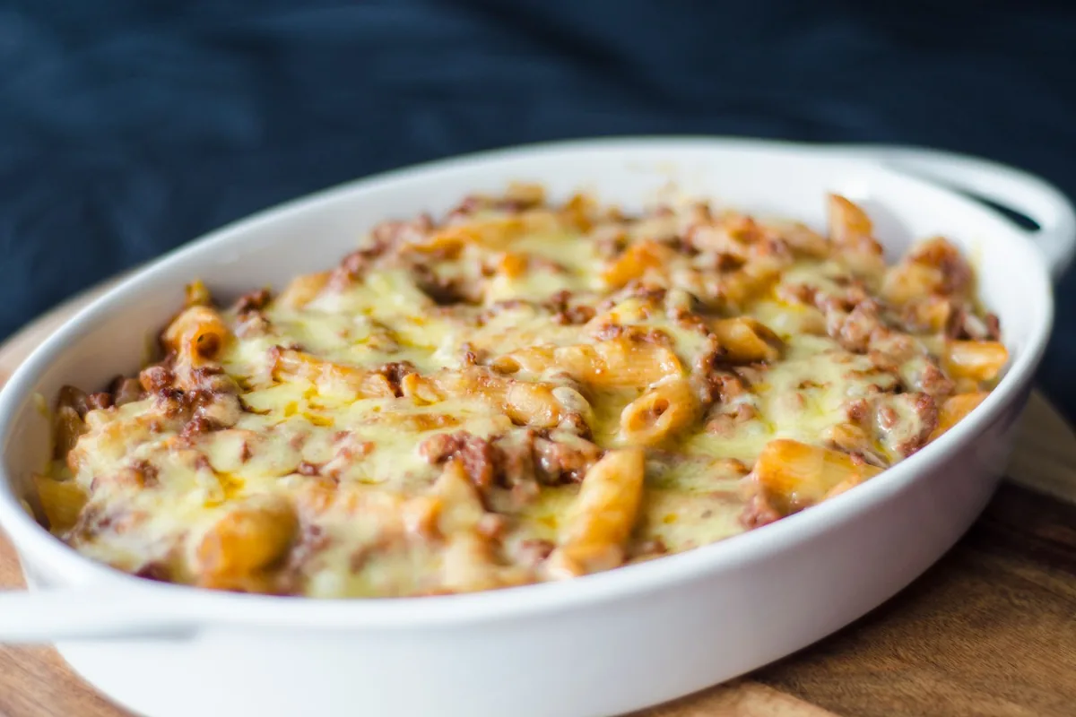 Cheese melting on a dish