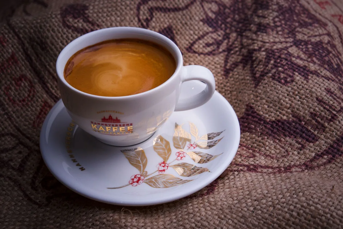 Crema on a fresh espresso