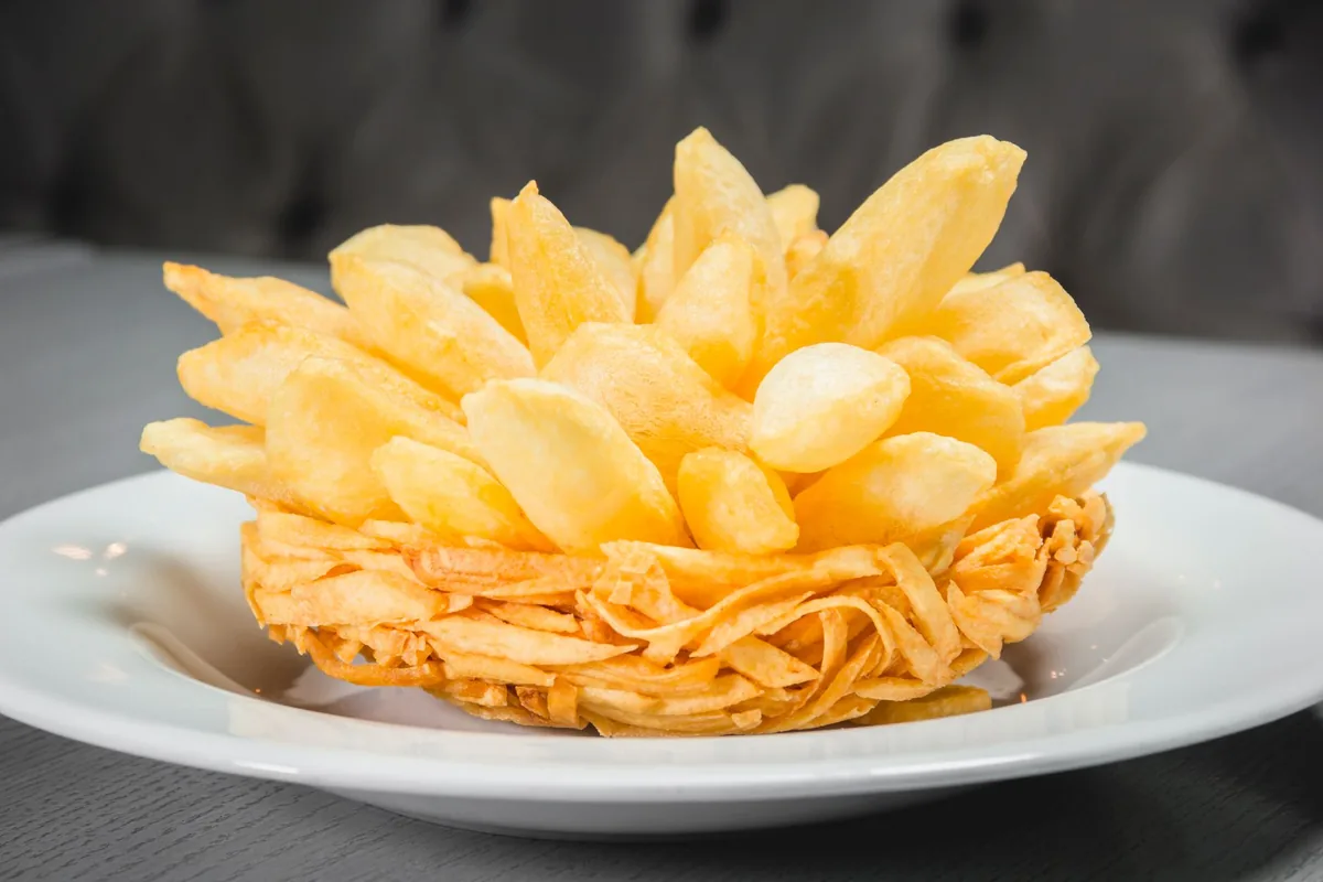 Crispy chips fresh from the oven