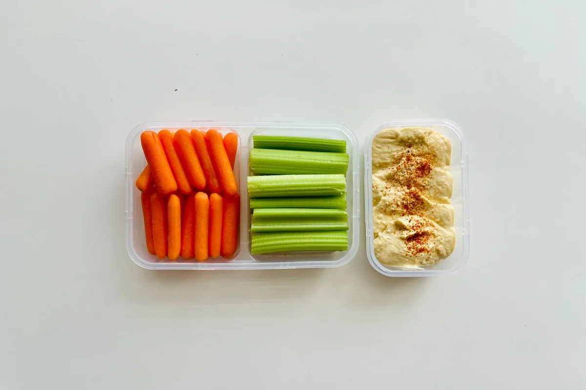 Julienne carrot sticks
