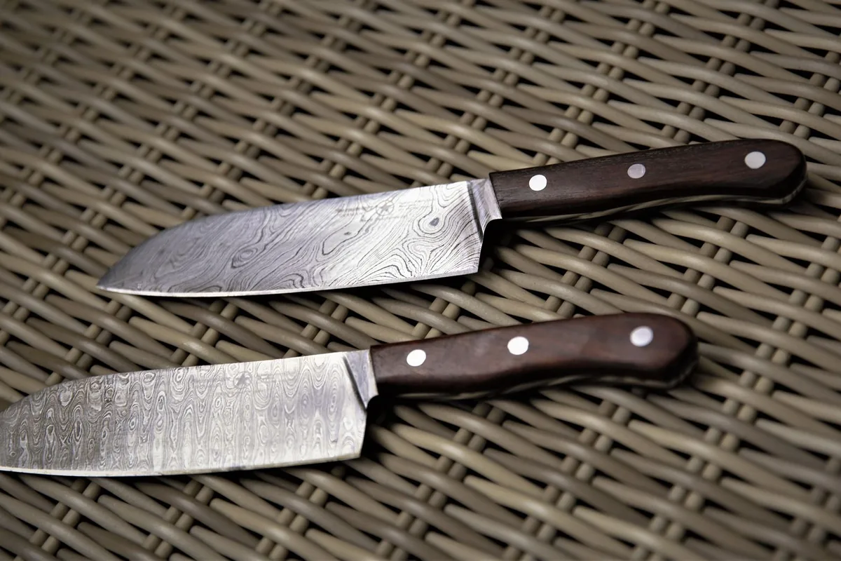 Knives rolled in canvas