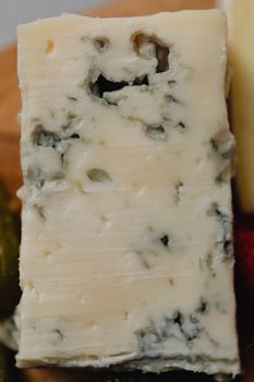 Bleu cheese block close-up