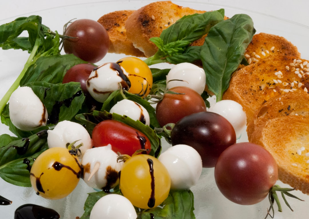 Fresh mozzarella with tomatoes and basil