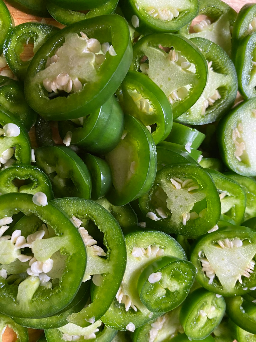 Hot jalapeno peppers