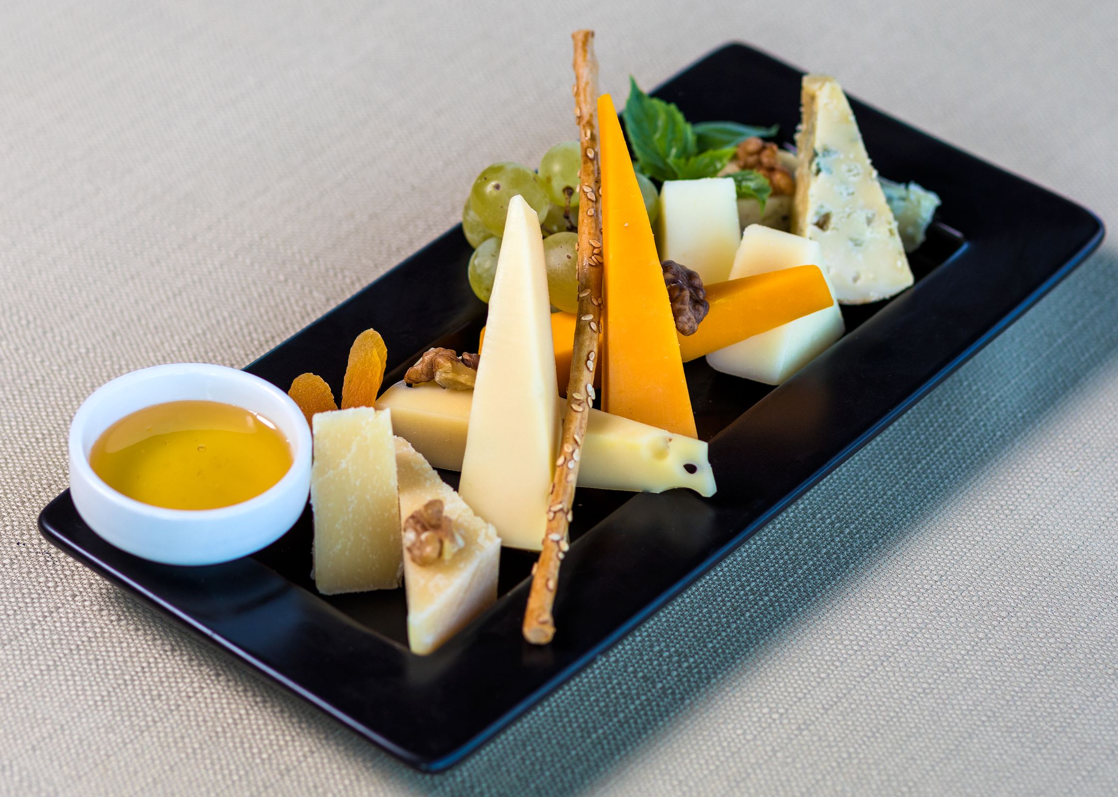 Elegant cheese platter