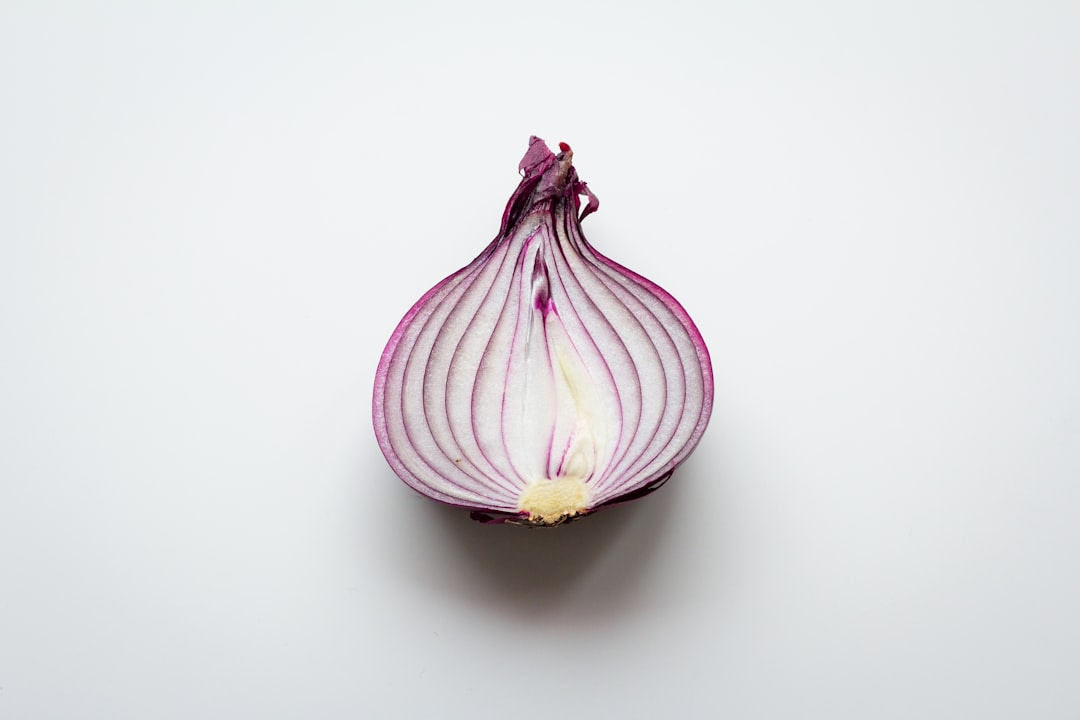Half of a red onion
