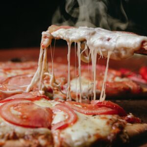 Classic plain cheese pizza from Paisa's Pizza fresh out of the oven