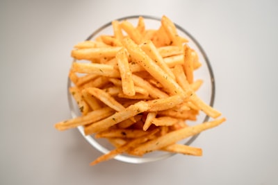 Seasoned crispy fries in a bowl