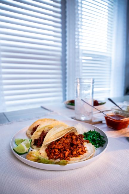 Tacos & Can of Soda