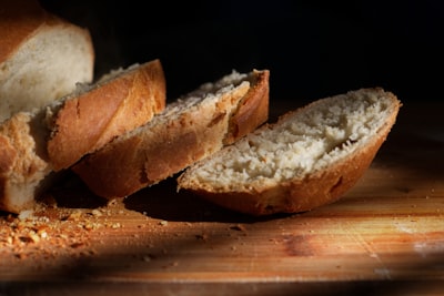 Toasted sub roll bread close up