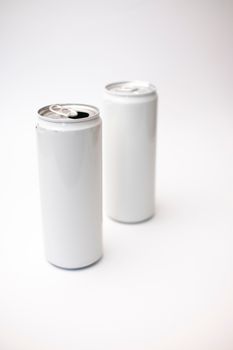 Two beverage cans side by side