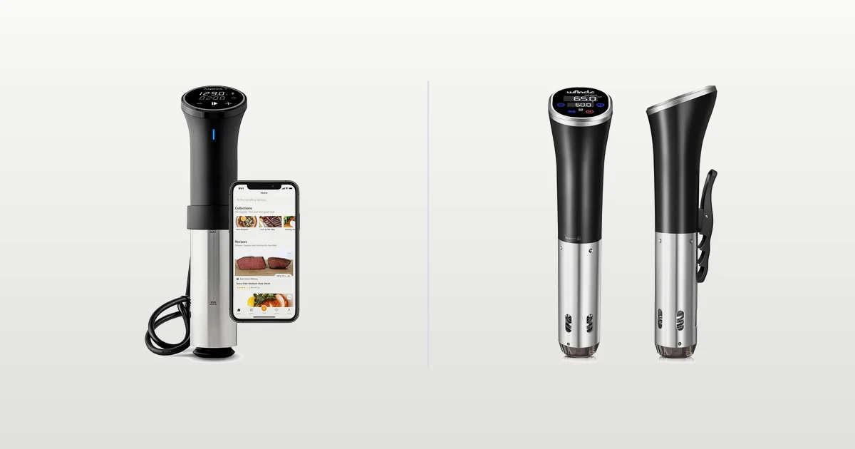 Anova Precision Cooker 3.0 and Wancle sous vide circulators compared side by side