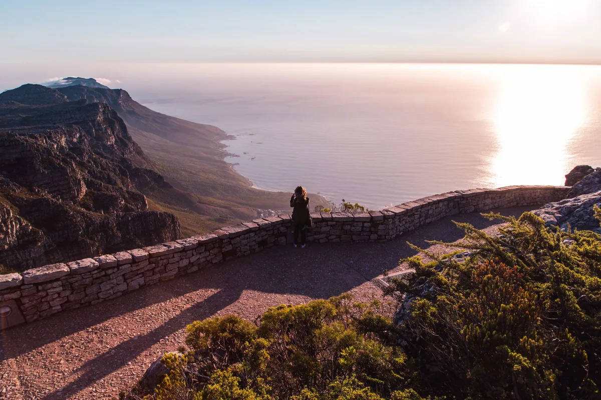 Sunset over the Atlantic from Table Mountain