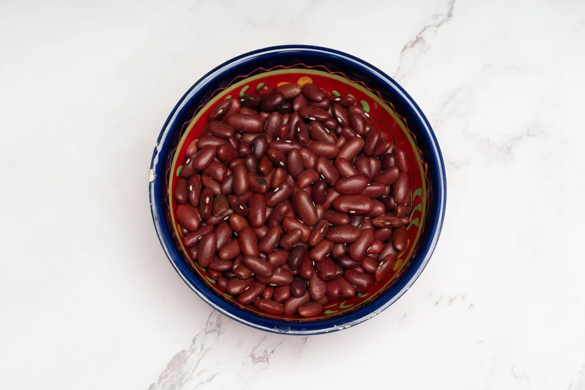 Tinned beans in a bowl
