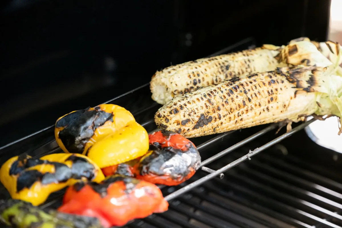 Vegetables charring